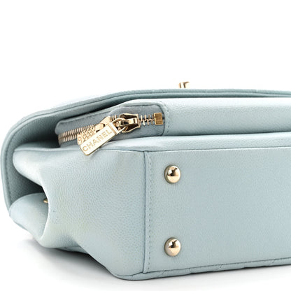 Chanel Caviar Quilted Small Business Affinity Flap Blue 10 of 12