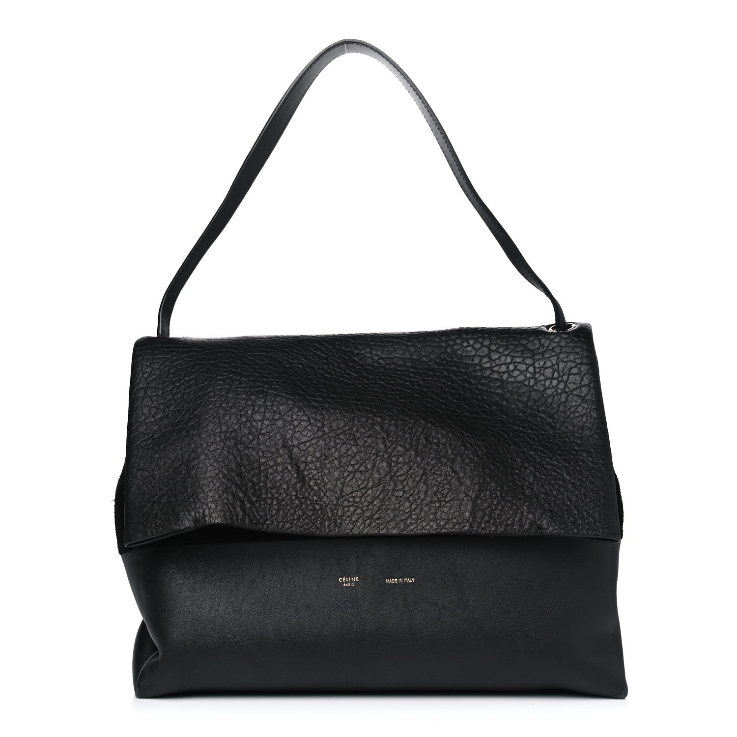 Celine Shrunken Lambskin All Soft Shoulder Bag Black 1 of 13