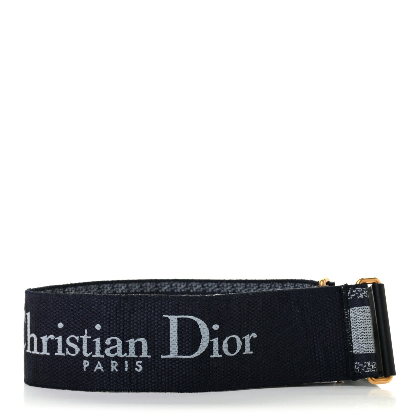 Canvas Embroidered Shoulder Strap Blue