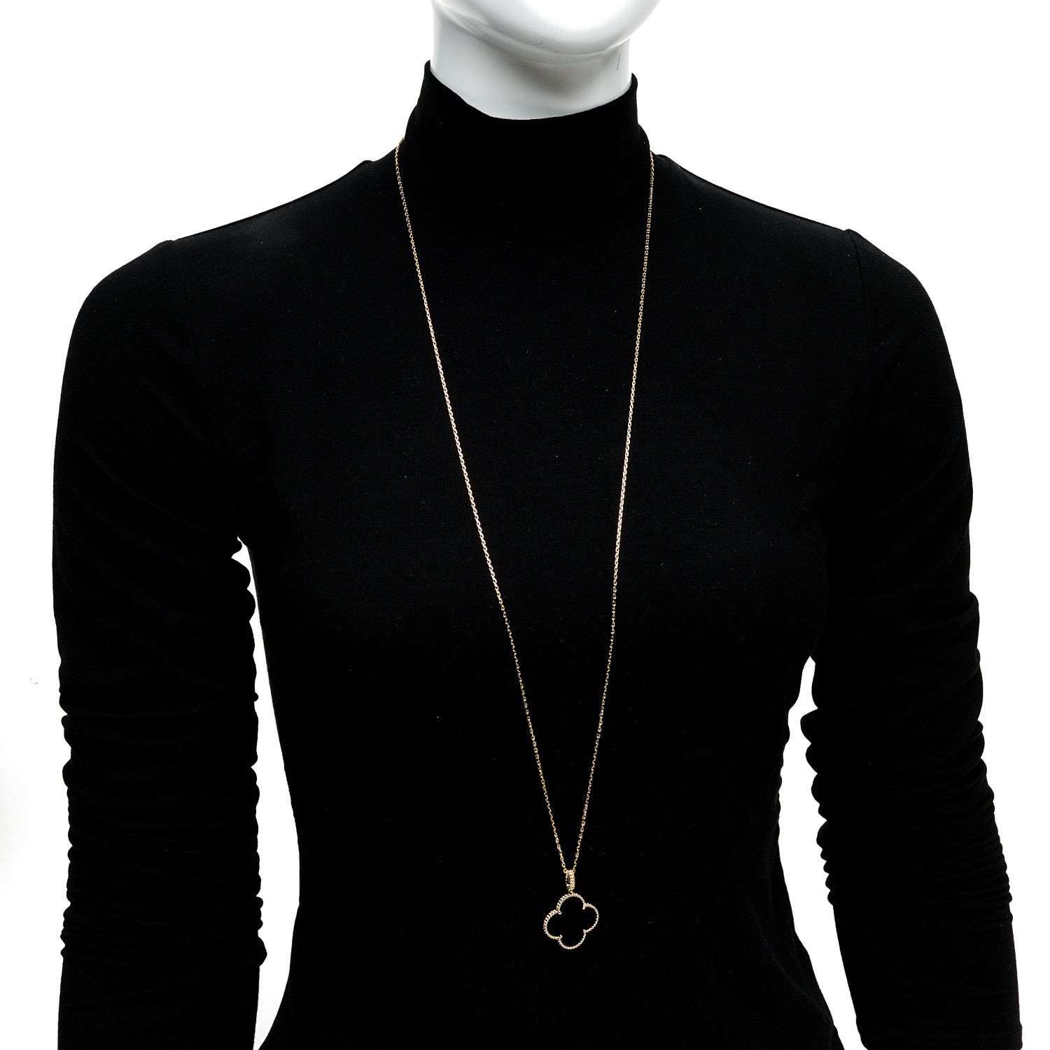 Van Cleef & Arpels 18K Yellow Gold Black Onyx Magic Alhambra