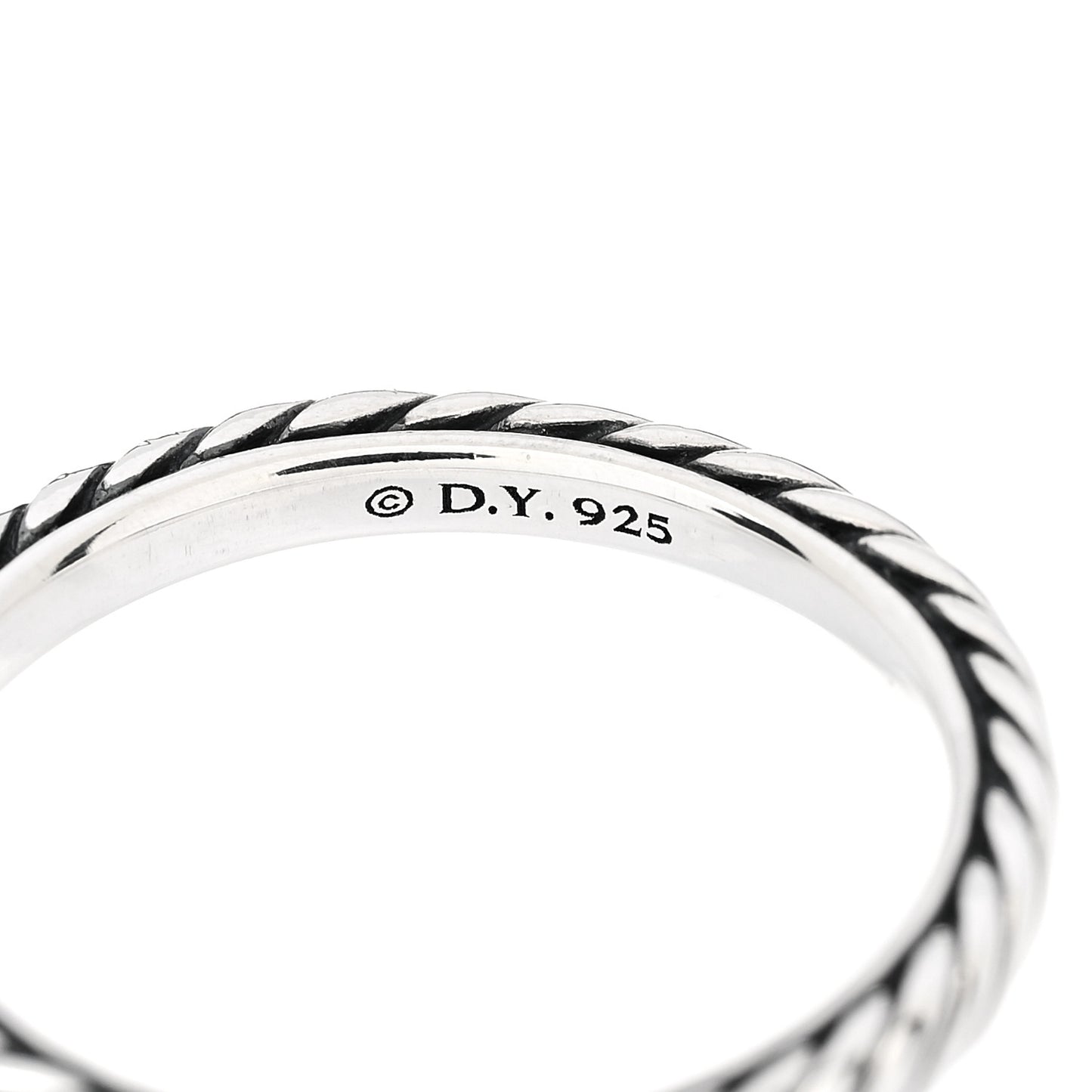 Sterling Silver Cable Classics Band Ring 56 7.75