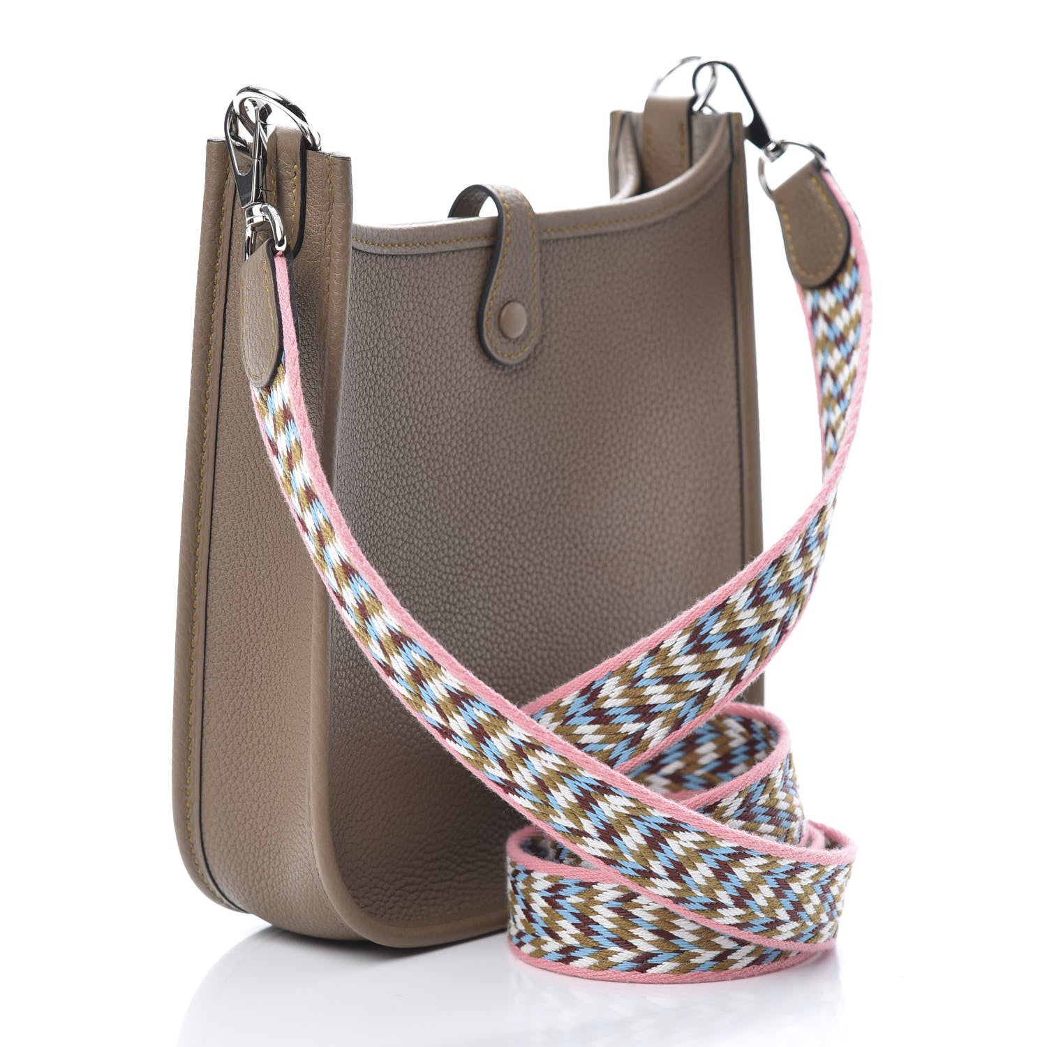 Hermes Taurillon Maurice Zigzag Evelyne TPM Beige Weimar 3 of 11