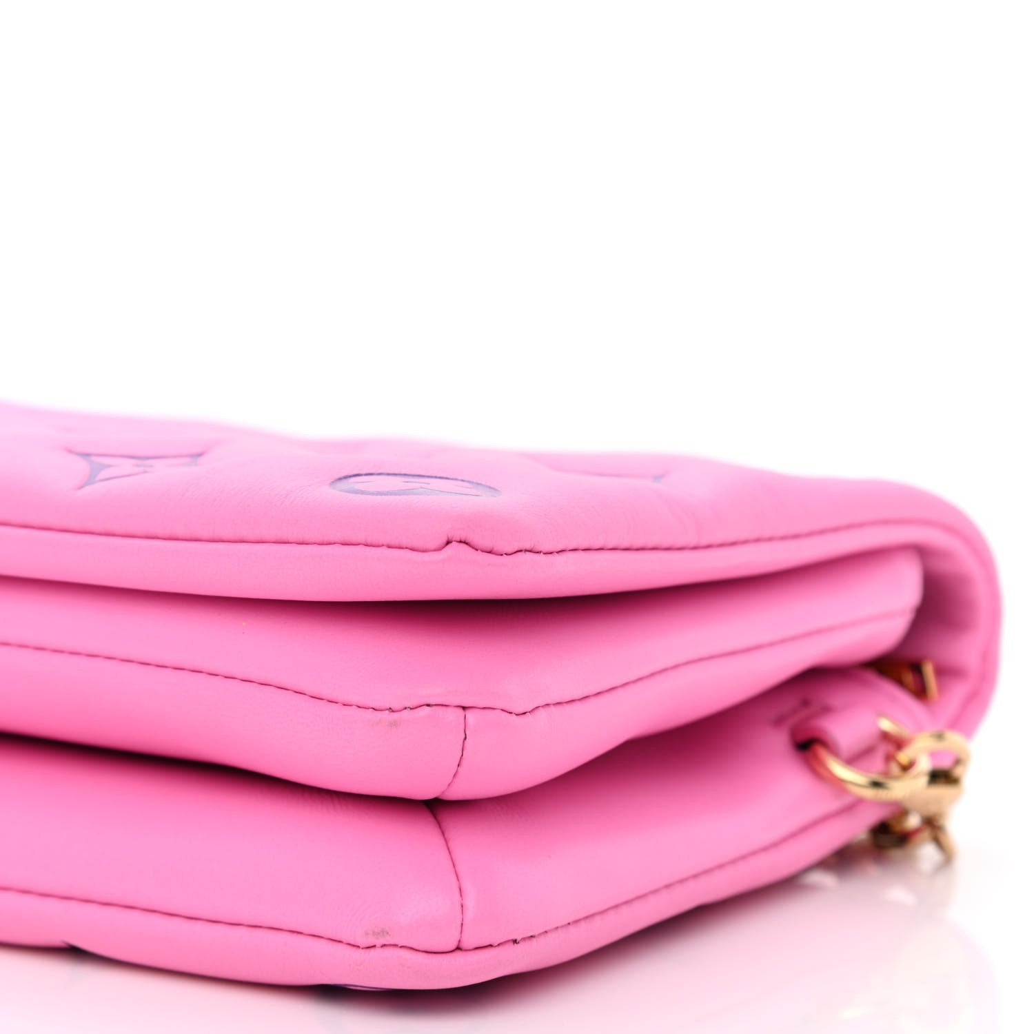 Louis Vuitton Lambskin Embossed Monogram Vuittamins Pochette Coussin Rose Violet 9 of 10