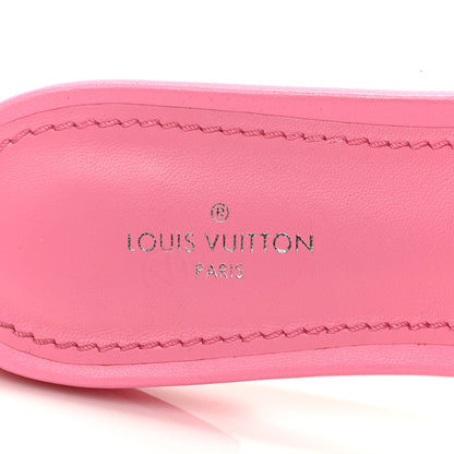 Louis Vuitton Lambskin Embossed Monogram Revival Flat Mules 36 Rose Pop 8 of 8