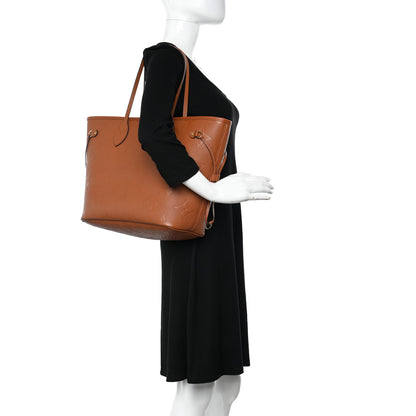 Louis Vuitton Empreinte Monogram Giant Neverfull MM Cognac 2 of 10
