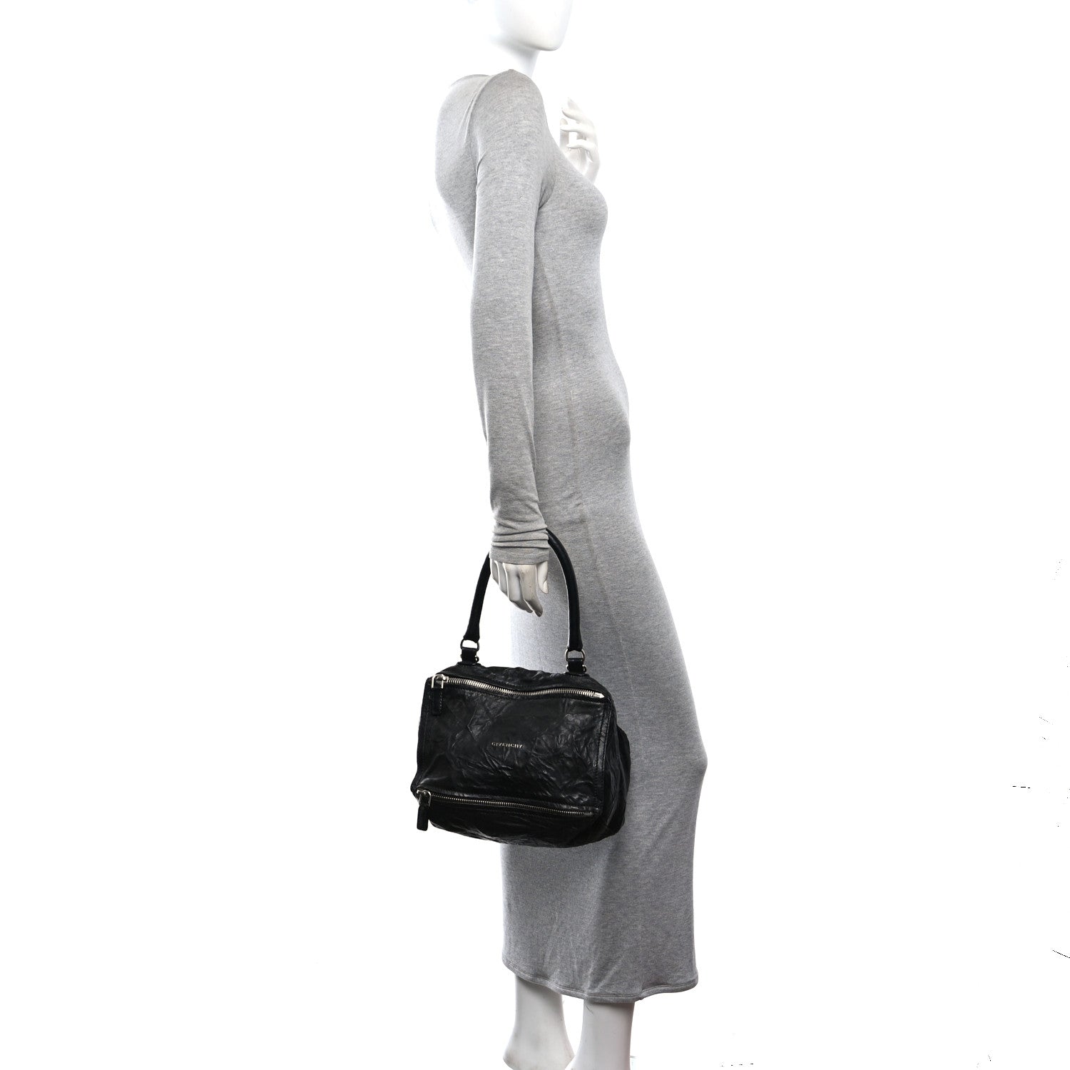 Givenchy Tumbled Sheepskin Small Pandora Black 2 of 10