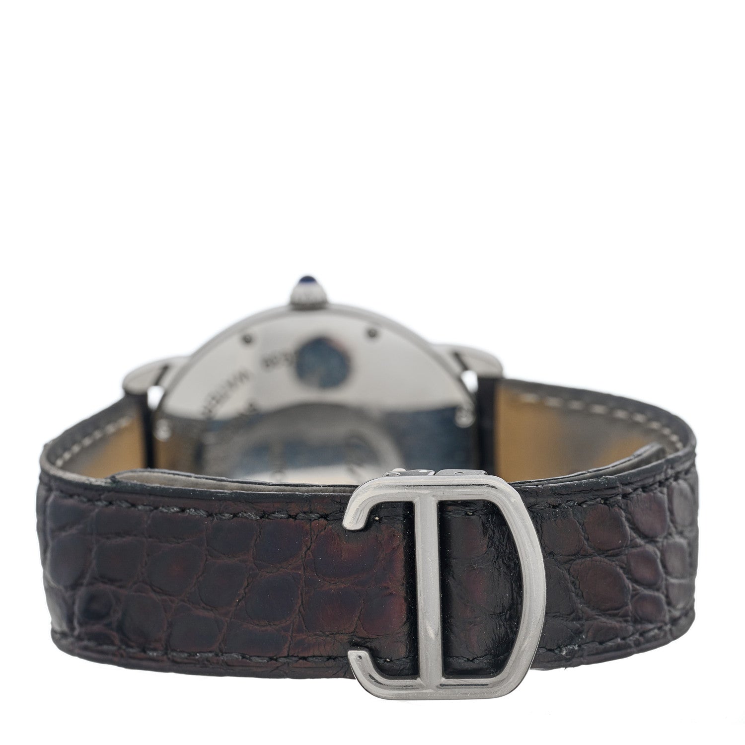 Cartier Stainless Steel Alligator 36mm Ronde Solo Automatic Watch 4 of 4