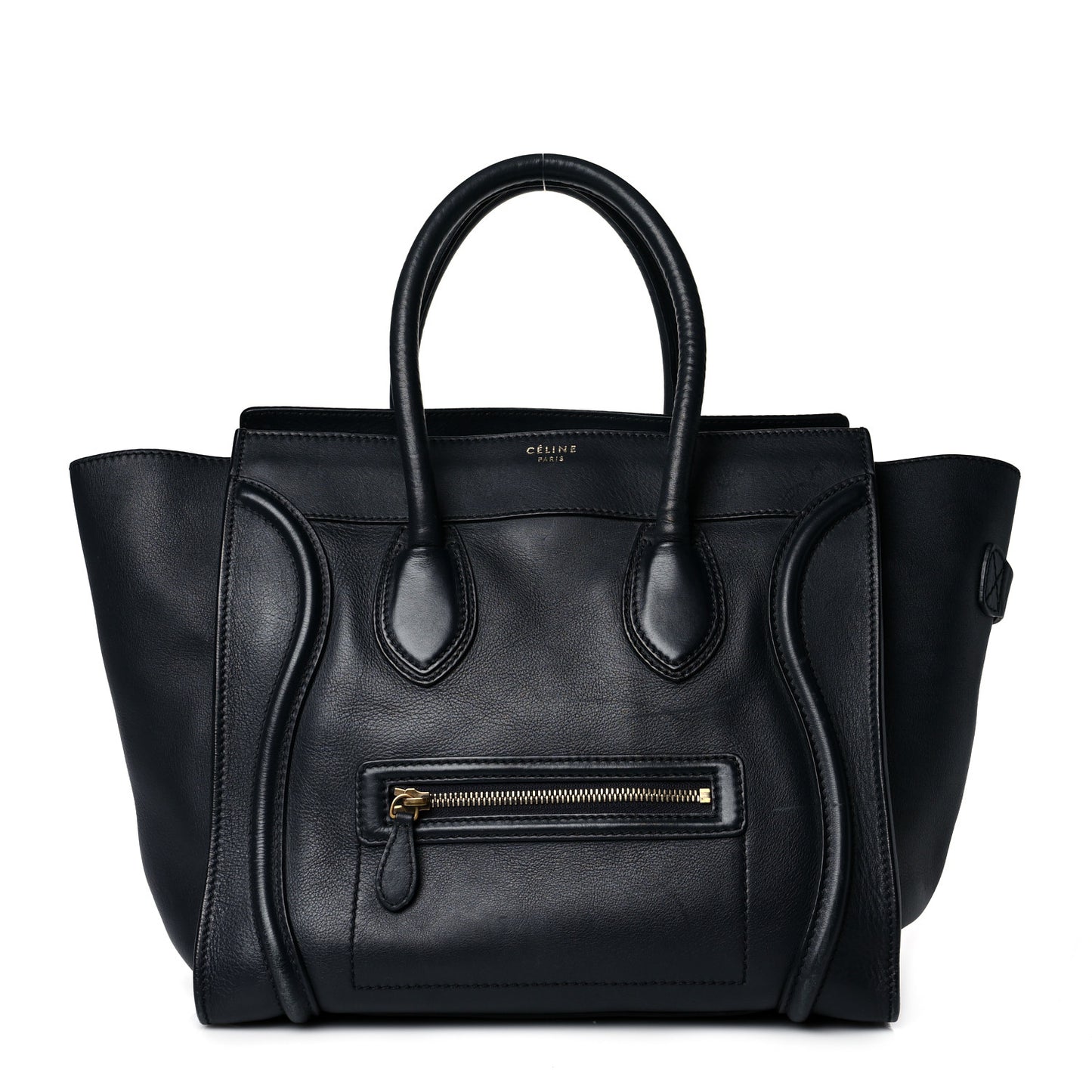 Smooth Calfskin Small Luggage Navy Blue