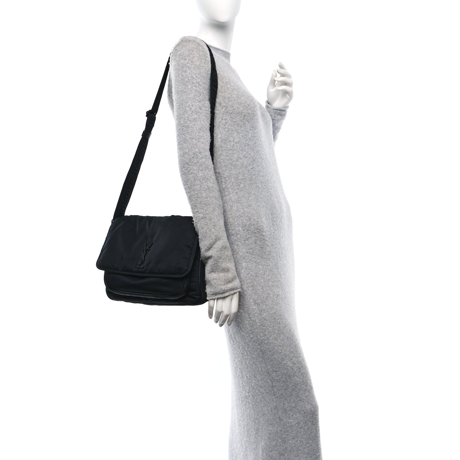 Saint Laurent Econyl Nylon Niki Messenger Black 2 of 10