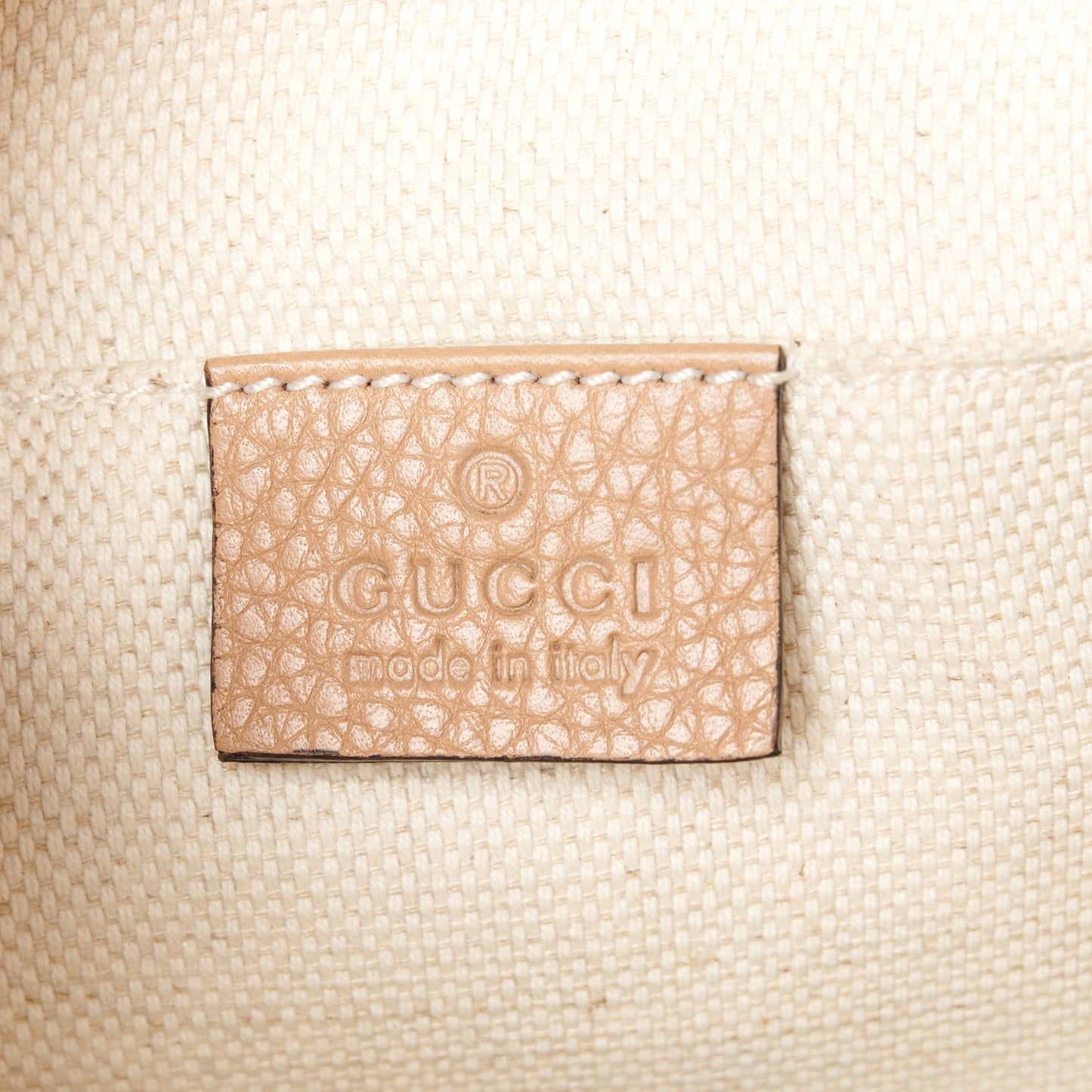 Pebbled Calfskin Small Soho Disco Bag Rose Beige
