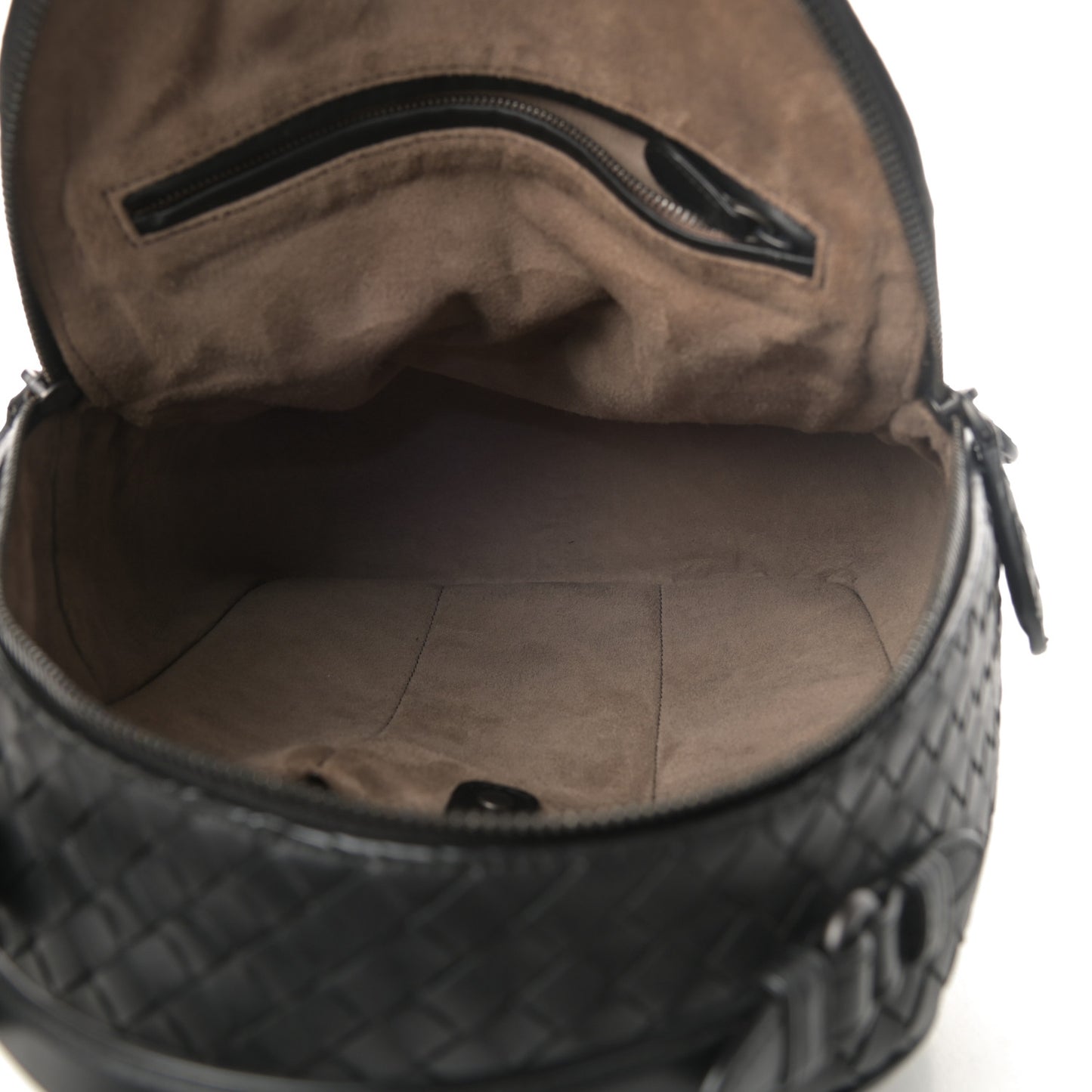 Nappa Intrecciato Backpack Black
