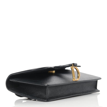 Christian Dior Grained Calfskin Saddle Belt Bag Black 3 of 13
