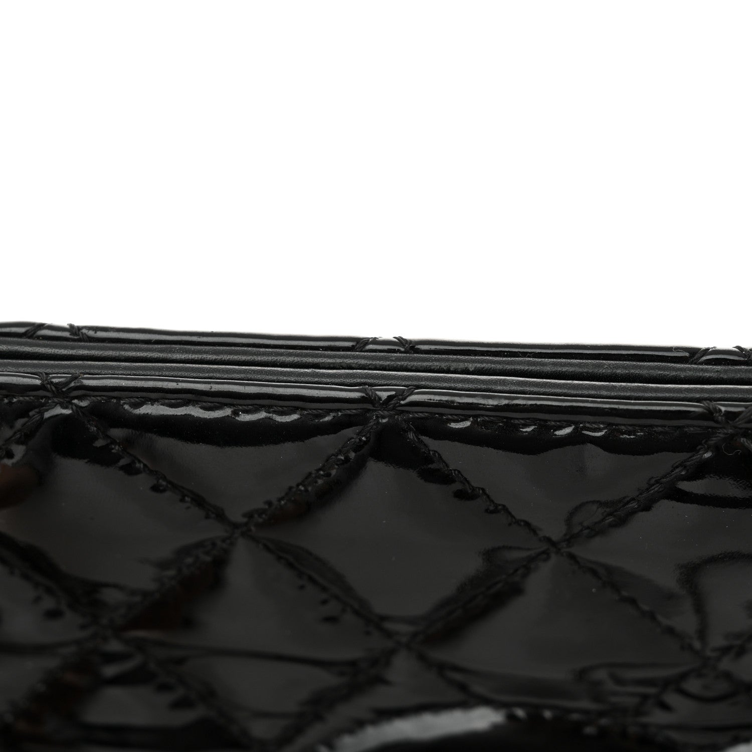 Chanel Patent Quilted Timeless CC Shopping Tote Black 12 of 12