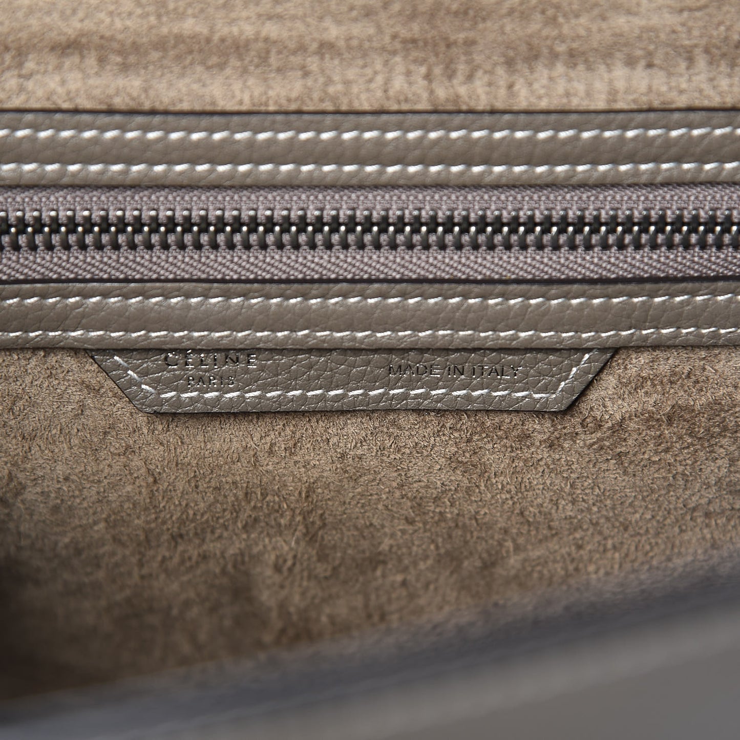 Drummed Calfskin Micro Luggage Souris