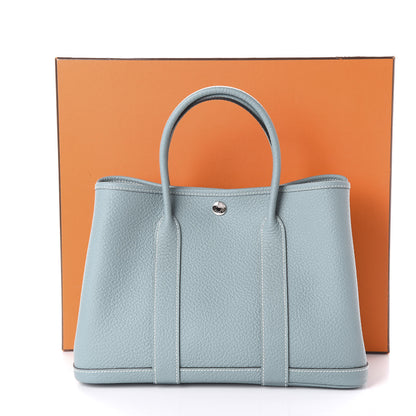 Hermes Negonda Garden Party 30 TPM Bleu Lin 11 of 11
