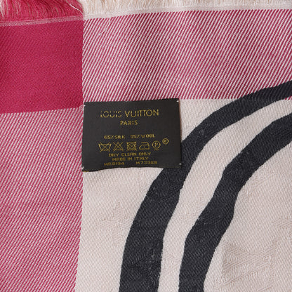 Louis Vuitton Wool Silk Monogram Scarf 3 of 3