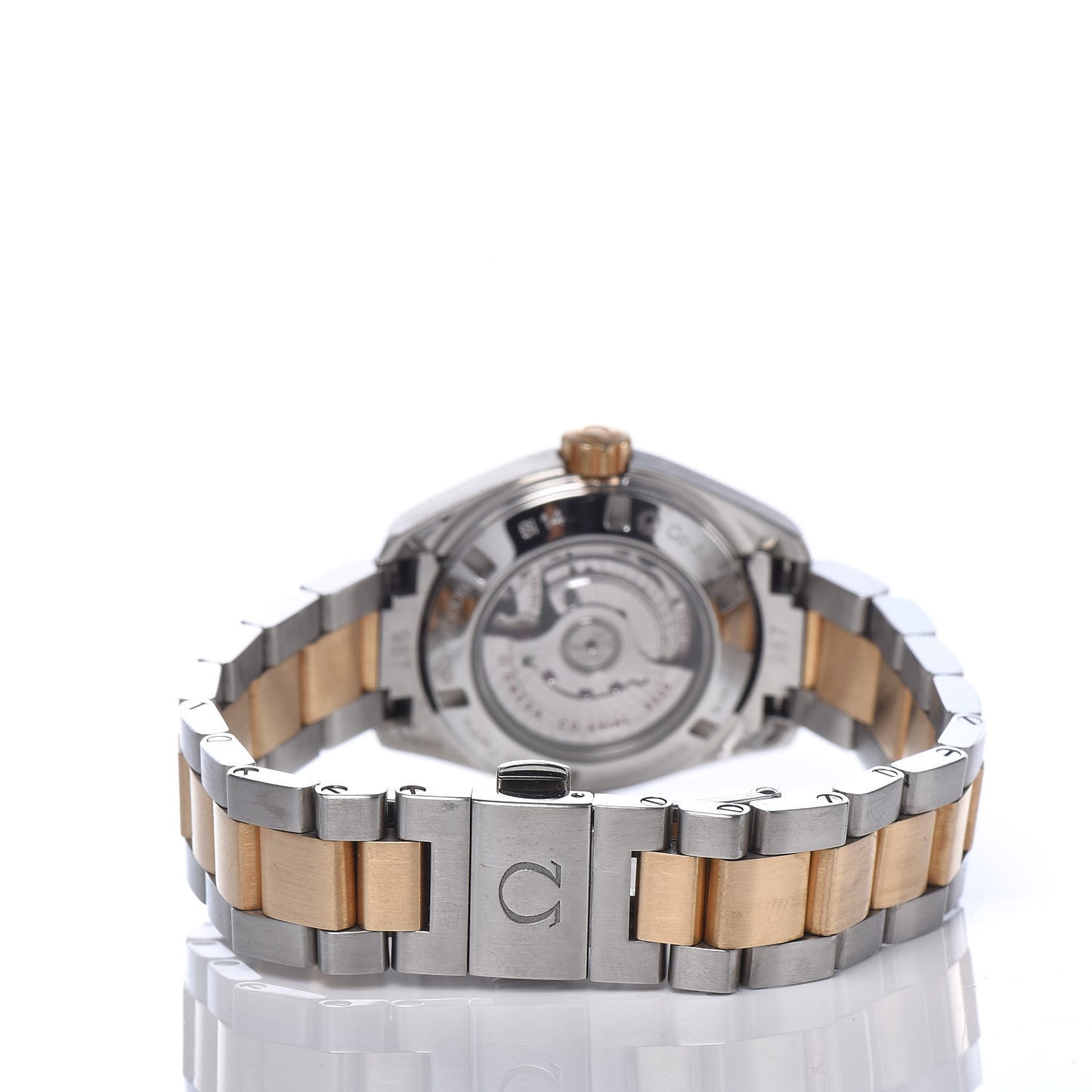 Stainless Steel 18K Yellow Gold 30mm Seamaster Aqua Terra Automatic Watch Grey 231.20.30.20.06.002