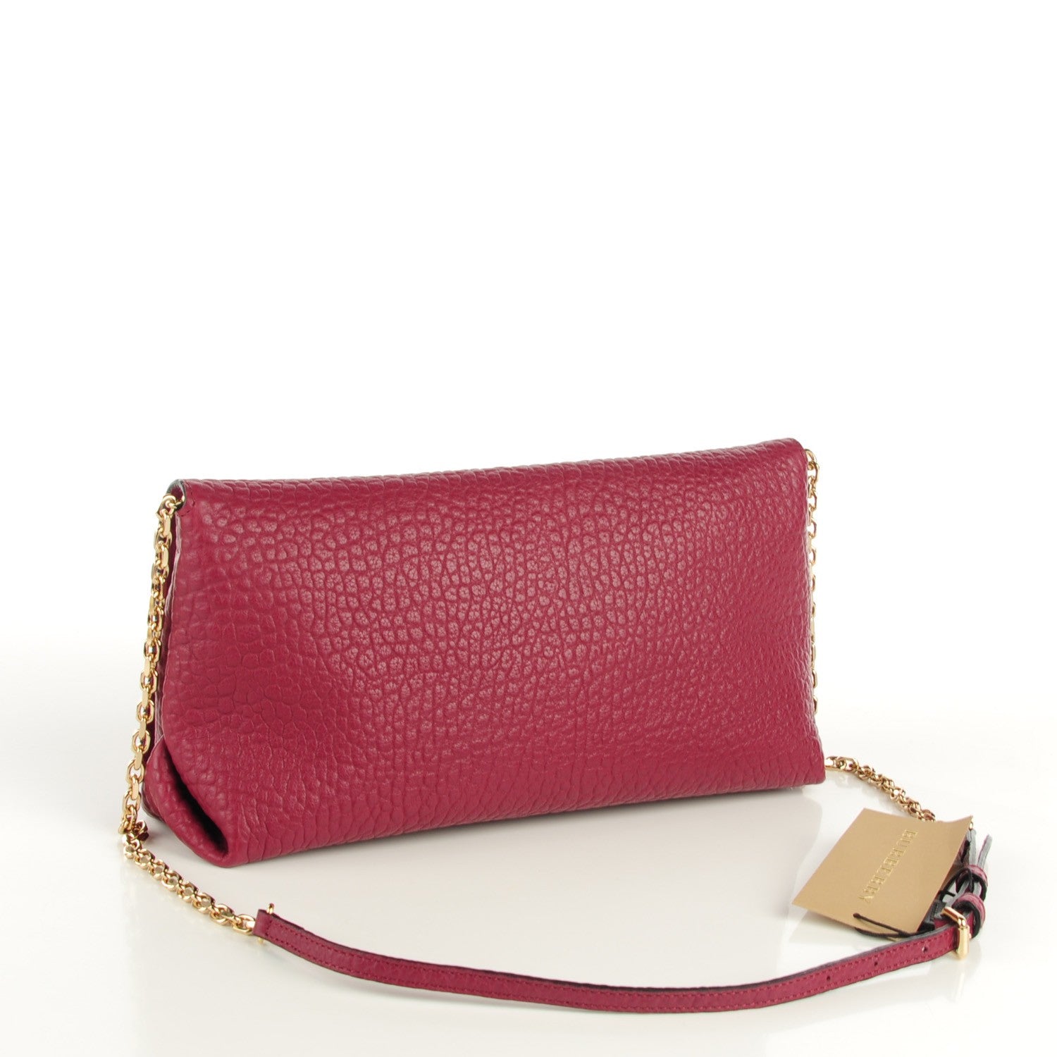 Burberry Signature Grain Medium Mildenhall Crossbody Bag Dark Plum 4 of 10