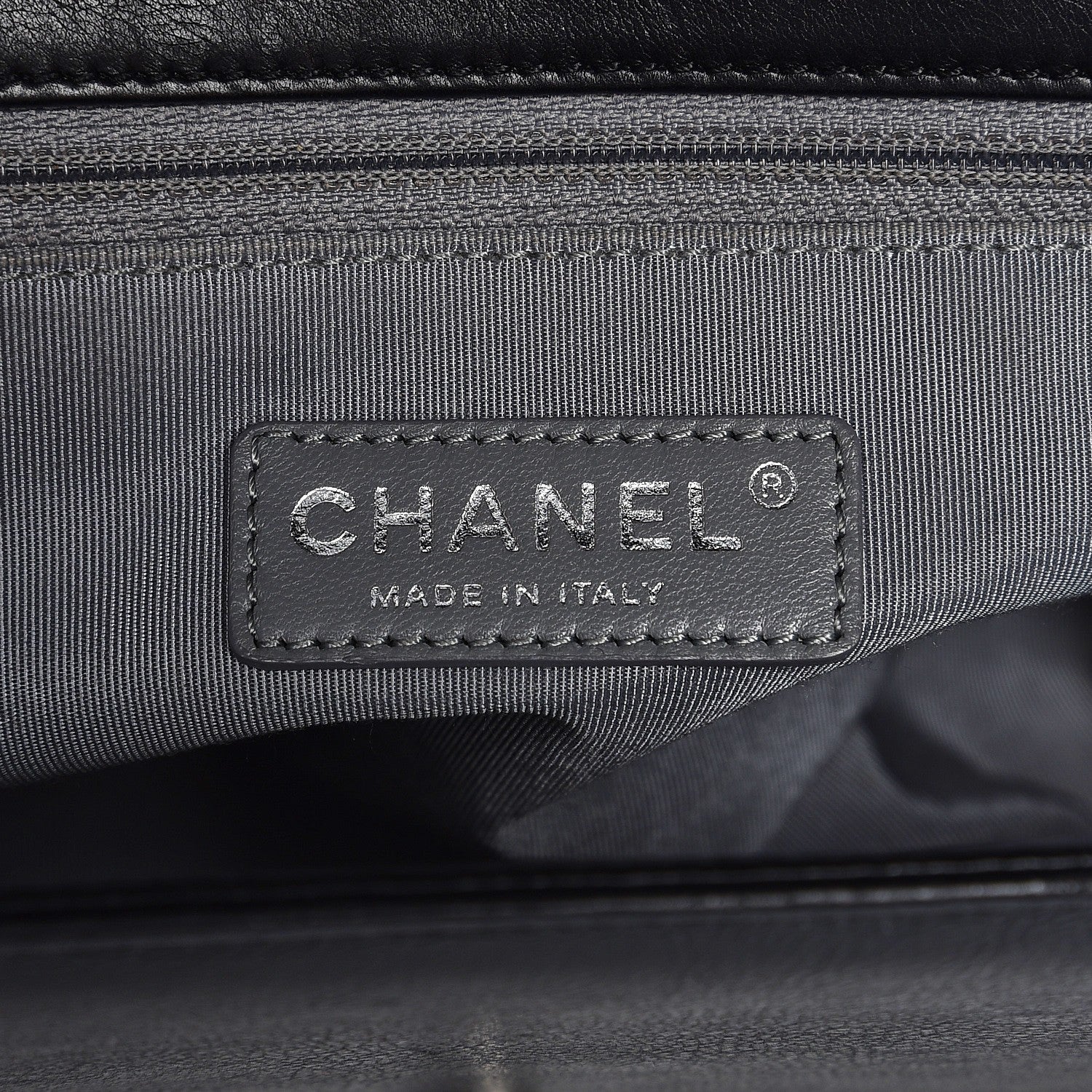 Chanel Calfskin Quilted Double Stitch New Medium Boy Flap Black 6 of 13