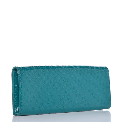 Gucci Patent Microguccissima Small Broadway Clutch Deep Cobalt 3 of 7