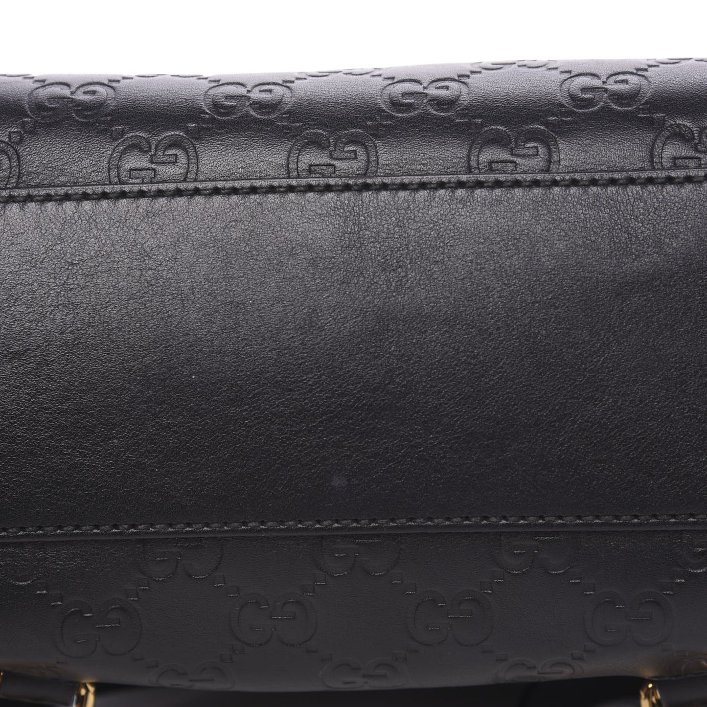 Guccissima Signature Padlock Backpack Black