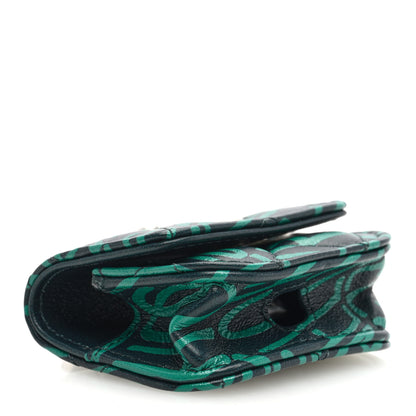 Chanel Lambskin Logo Printed Quilted Airpods Pro Case Dark Green 4 of 7