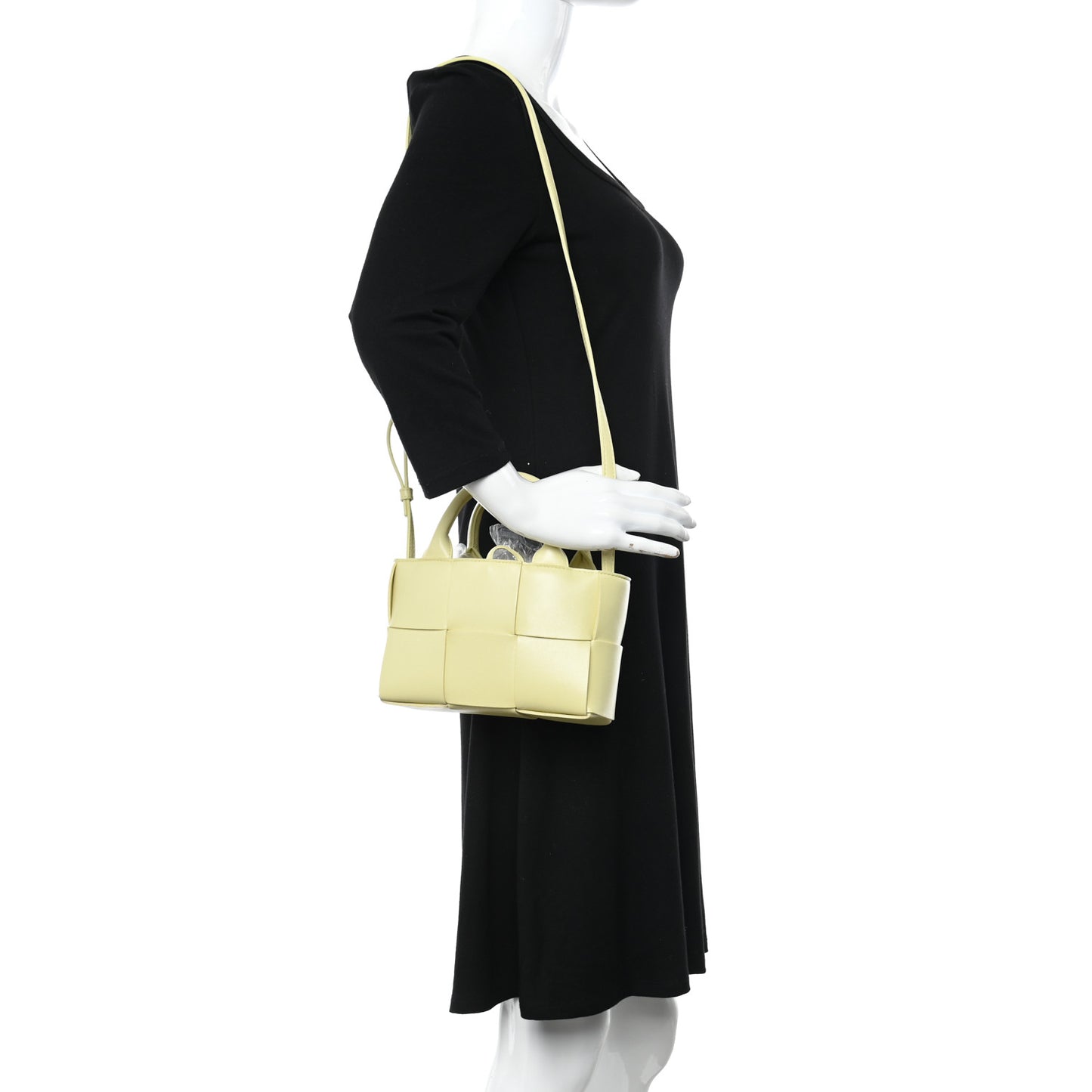 Nappa Maxi Intrecciato Candy Arco Tote Ice Cream