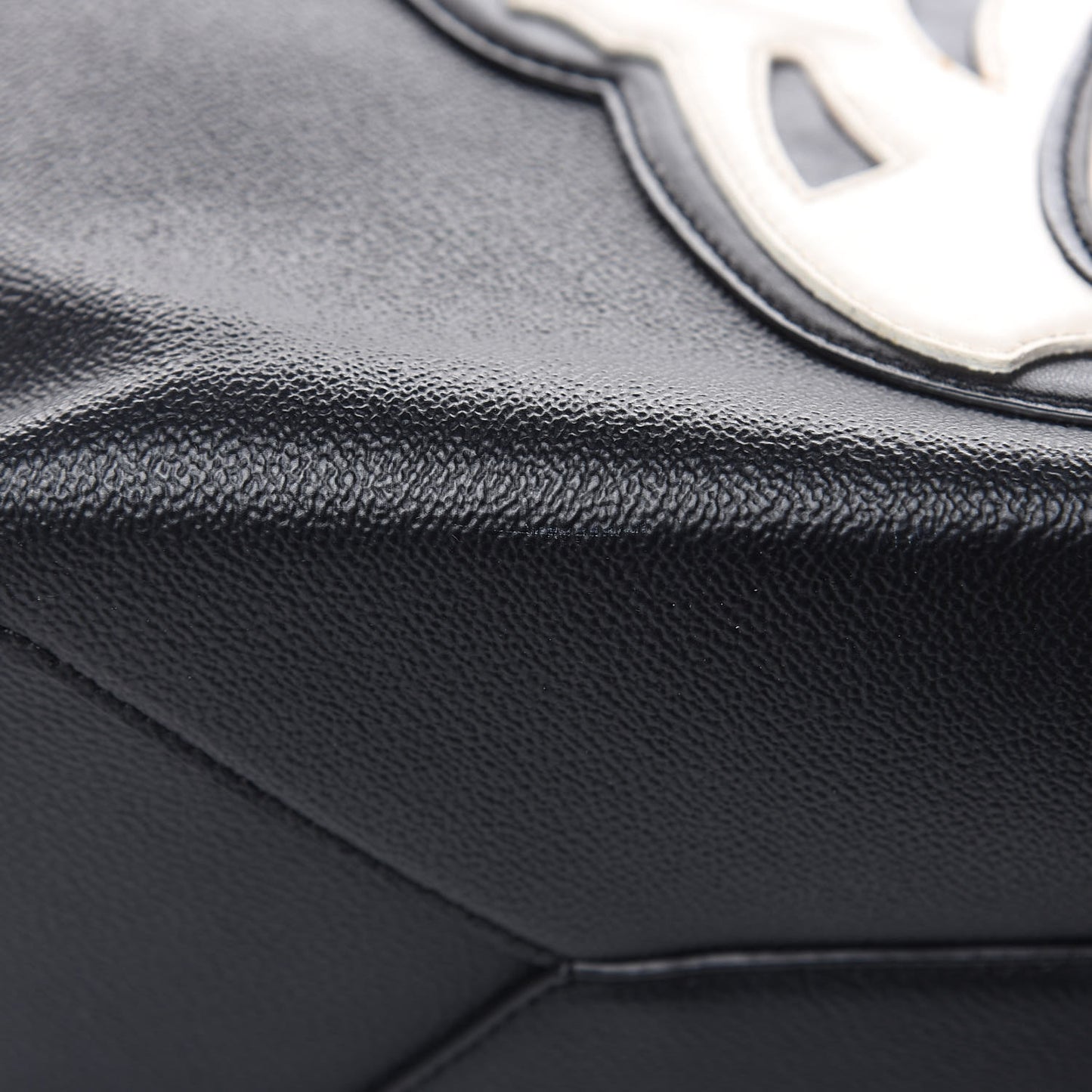 Faux Leather Wild Cat Tote Black