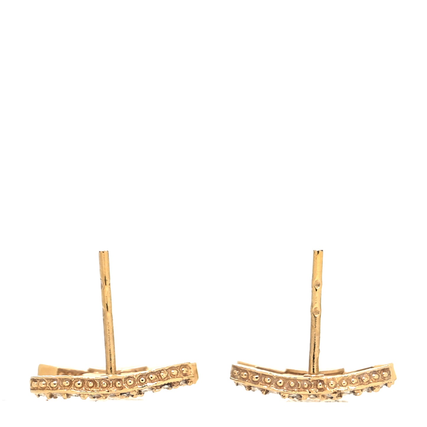 Crystal CC Earrings Gold