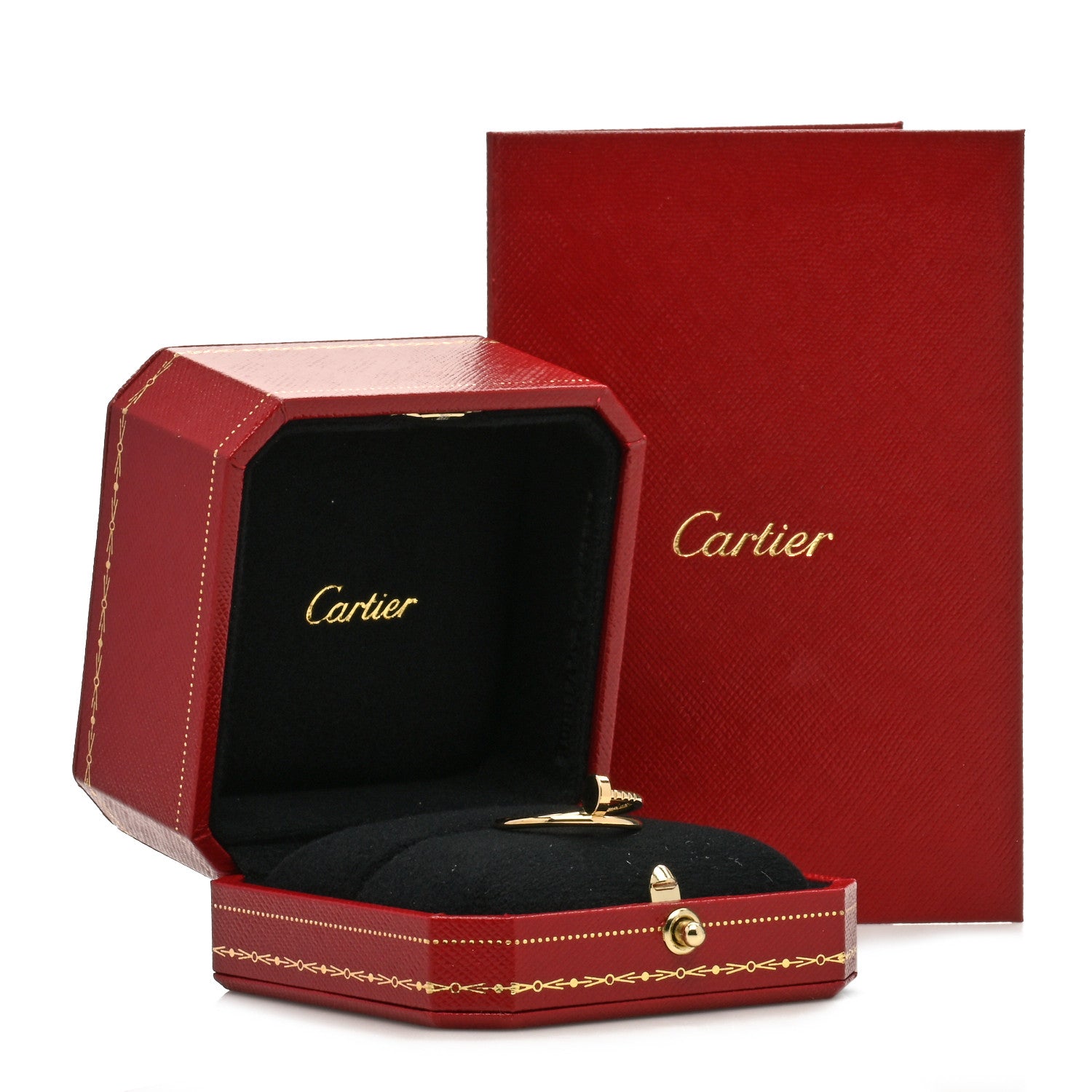 Cartier 18K Yellow Gold Small Juste Un Clou Ring 56 7.5 5 of 5
