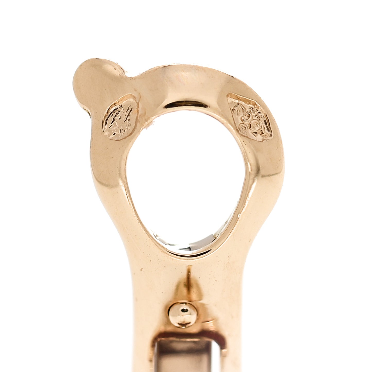 18K Yellow Gold Carnelian Vintage Alhambra Earrings