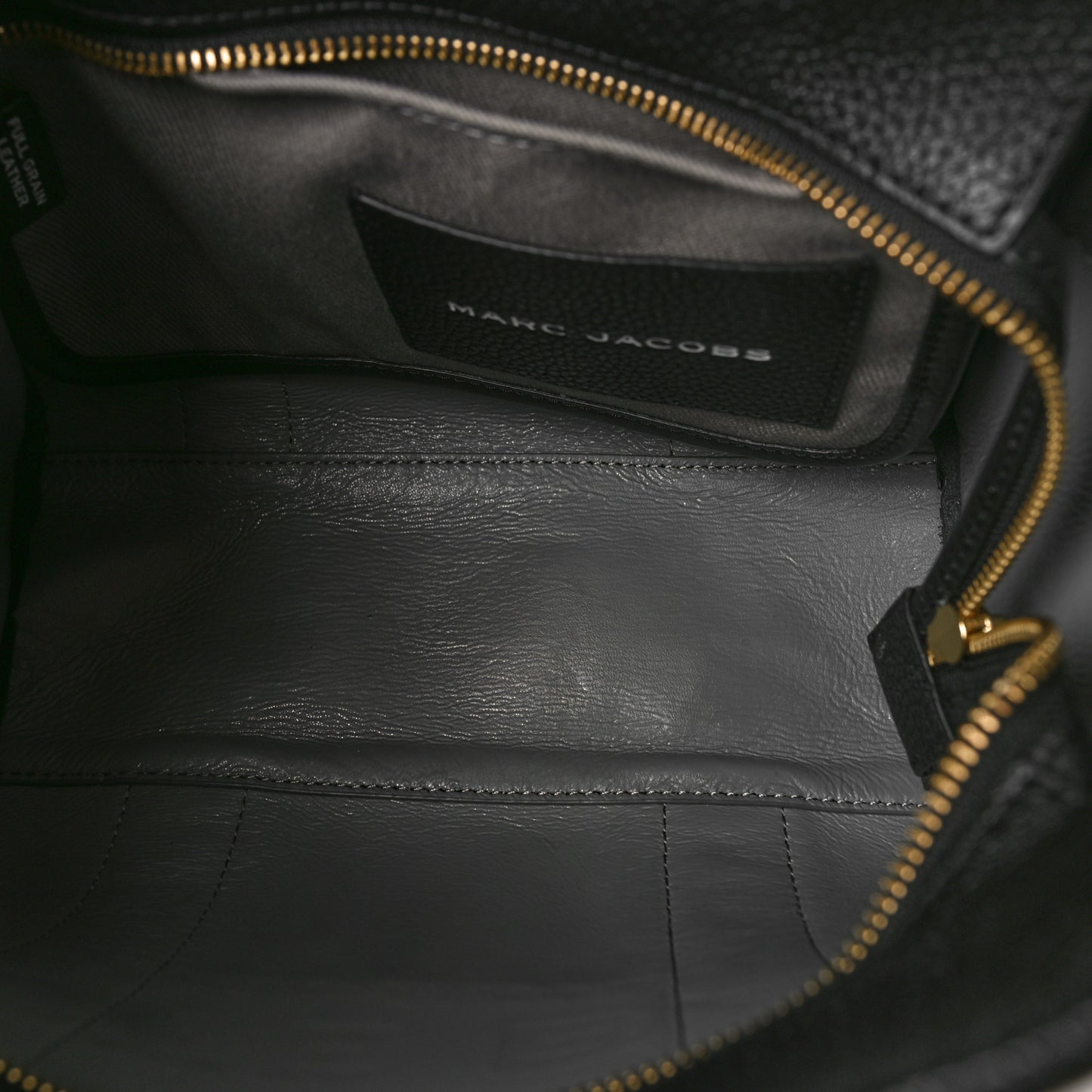 Grained Calfskin Small The Tote Bag Black