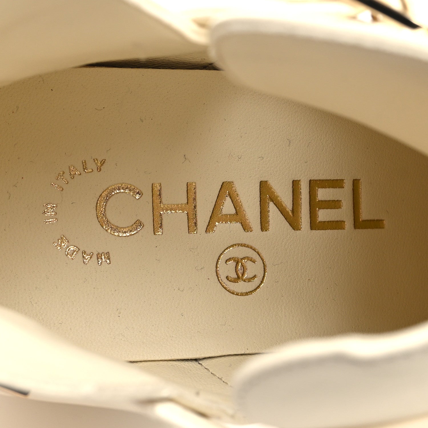 Chanel Lambskin Velvet Cap Toe Short Ankle Boots 37.5 White 8 of 8