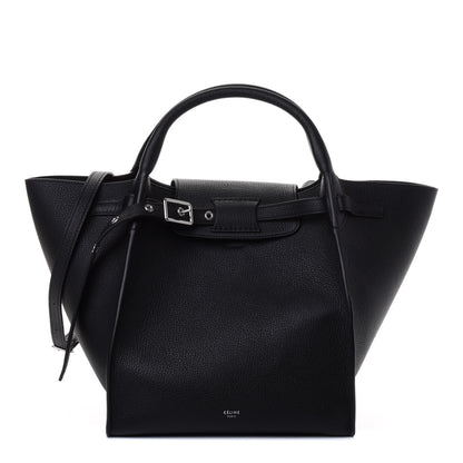 Celine Supple Grained Calfskin Small Long Strap Big Bag Black 1 of 4