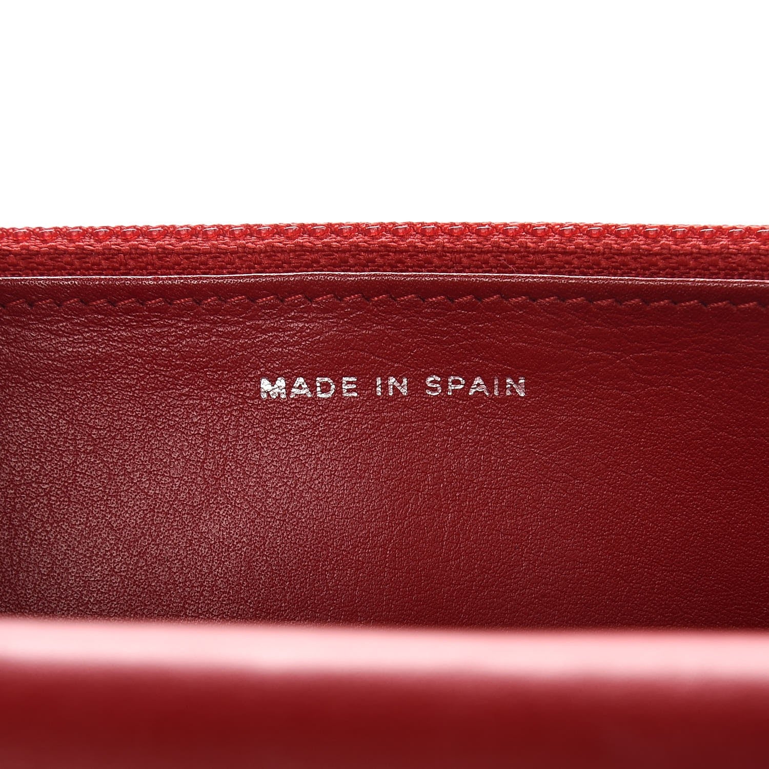 Chanel Patent Quilted Wallet On Chain WOC Red 7 of 9