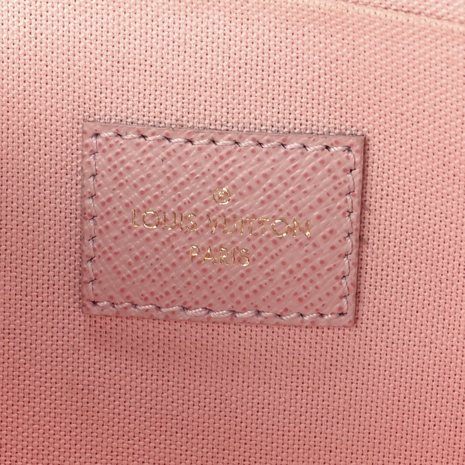 Louis Vuitton Damier Azur Pochette Felicie Chain Wallet Rose Ballerine 7 of 17