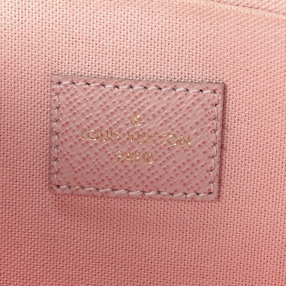 Louis Vuitton Damier Azur Pochette Felicie Chain Wallet Rose Ballerine 7 of 17