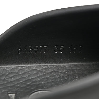 Gucci Rubber GG Monogram Perforated Elea Platform 55mm Lug Sole Sandals 35 Black 7 of 9