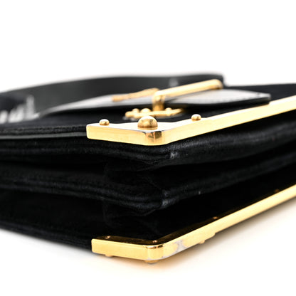 Prada Velvet City Calfskin Cahier Bag Black 8 of 17