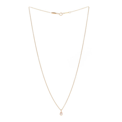 Tiffany 18K Yellow Gold Diamond .13ctw Elsa Peretti Diamonds by the Yard Pear Shape Necklace 3 of 6