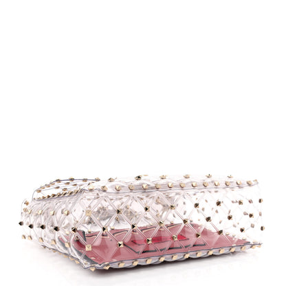 Valentino Garavani PVC Medium Rockstud Spike Shoulder Bag 4 of 9