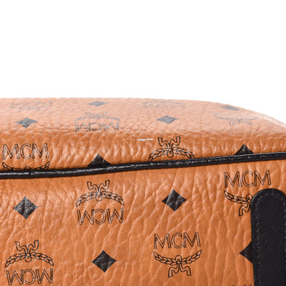 MCM Visetos Medium Project Reversible Shopper Tote Cognac 19 of 25