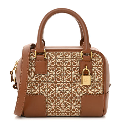 Loewe Jacquard Anagram Calfskin Mini Amazona 16 Square Bag Tan 1 of 9