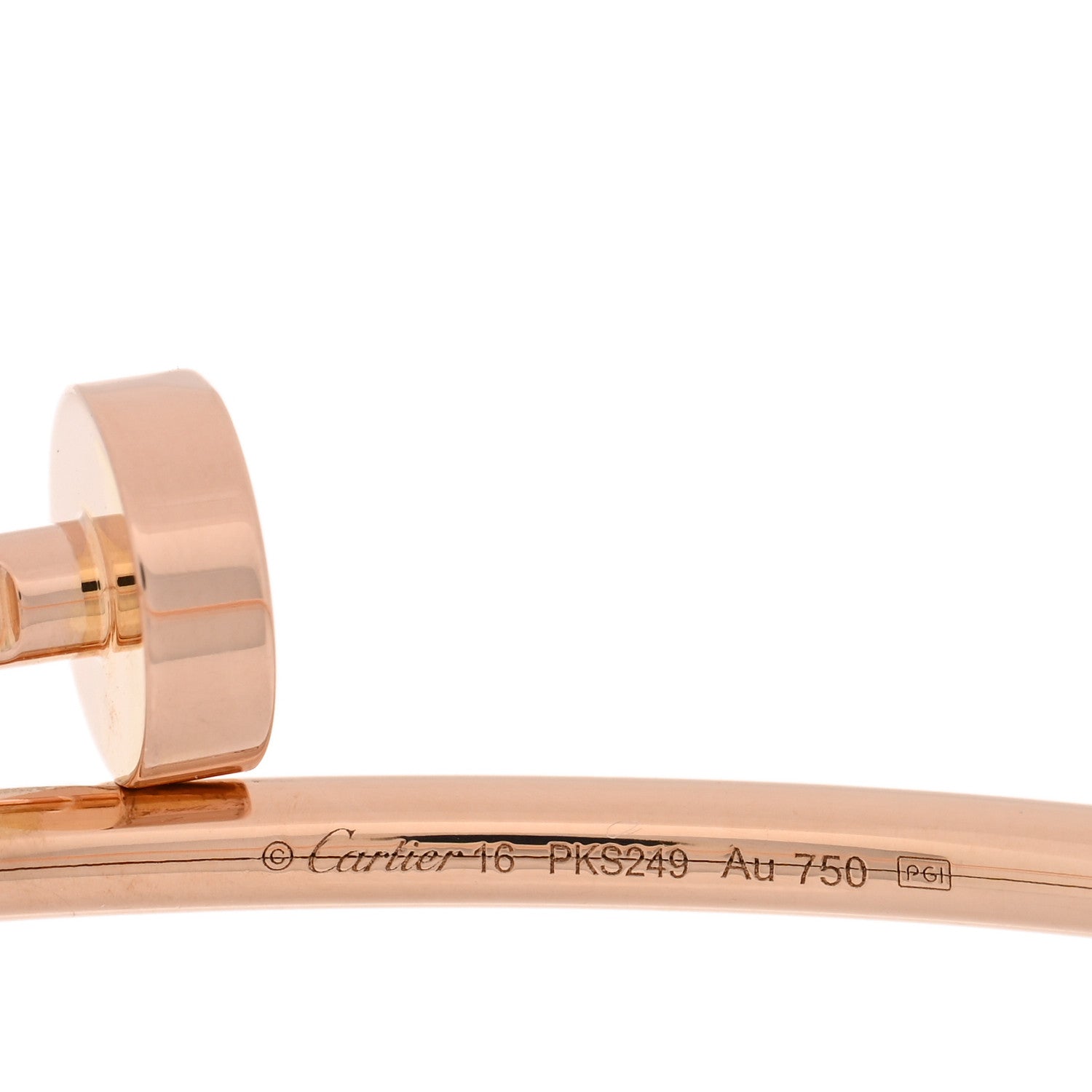 Cartier 18K Pink Gold Small Juste Un Clou Bracelet 16 3 of 5