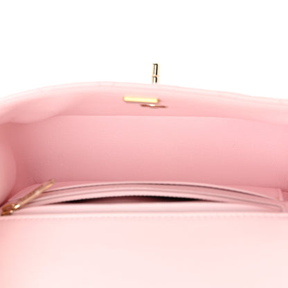 Chanel Lambskin Quilted Mini Top Handle Rectangular Flap Light Pink 5 of 10
