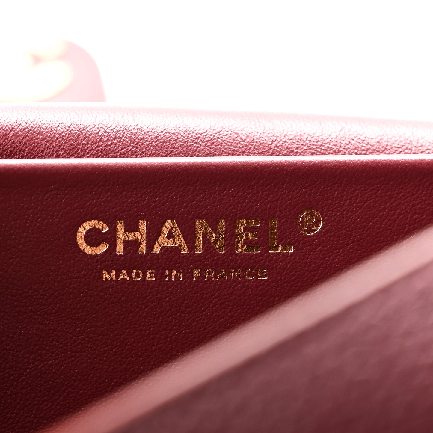 Grained Calfskin Small Souplissimo Maxi Flap Burgundy