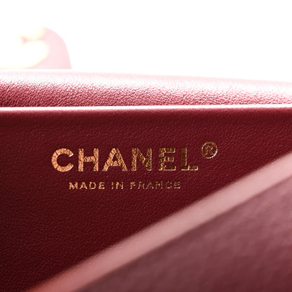 Chanel Grained Calfskin Small Souplissimo Maxi Flap Burgundy 6 of 11