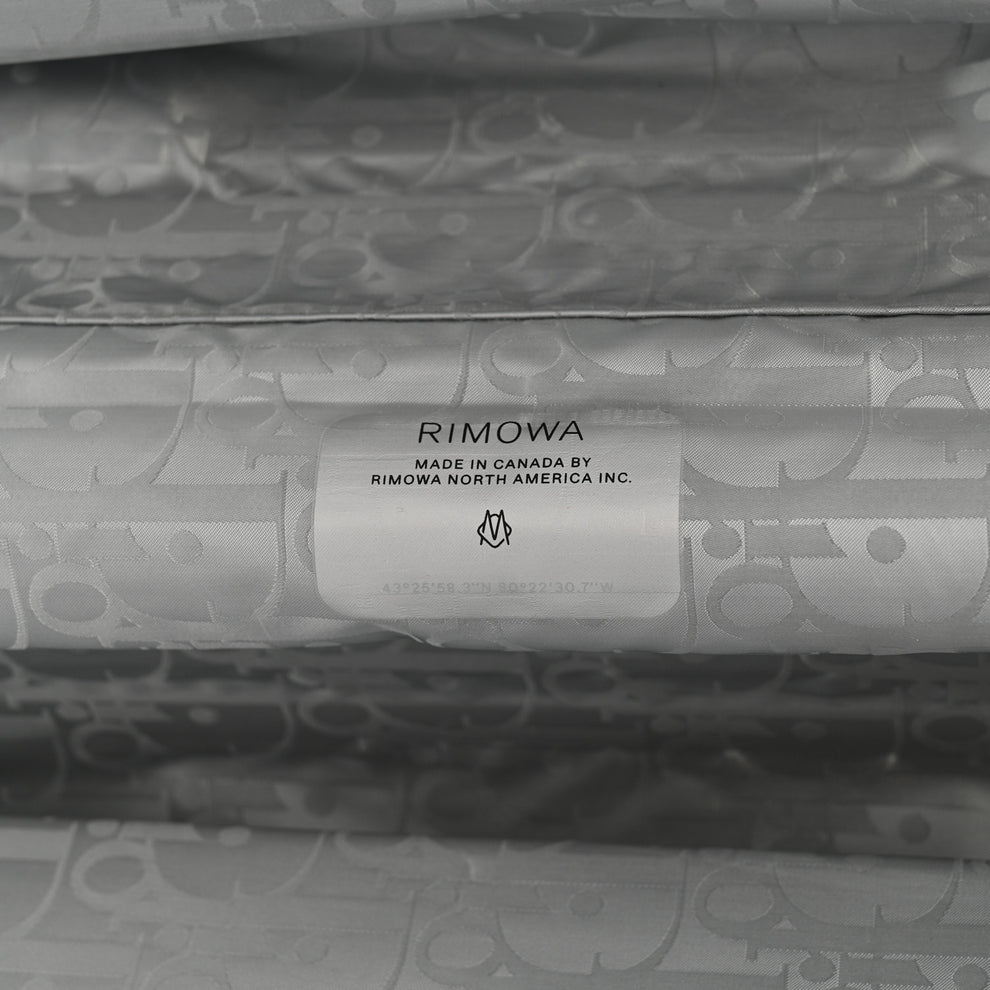 Christian Dior X RIMOWA Aluminum Gradient Cabin Luggage Silver 1780959 ...