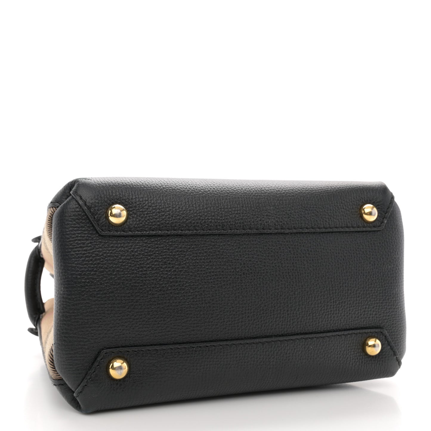 Derby Calfskin House Check Baby Banner Tote Black