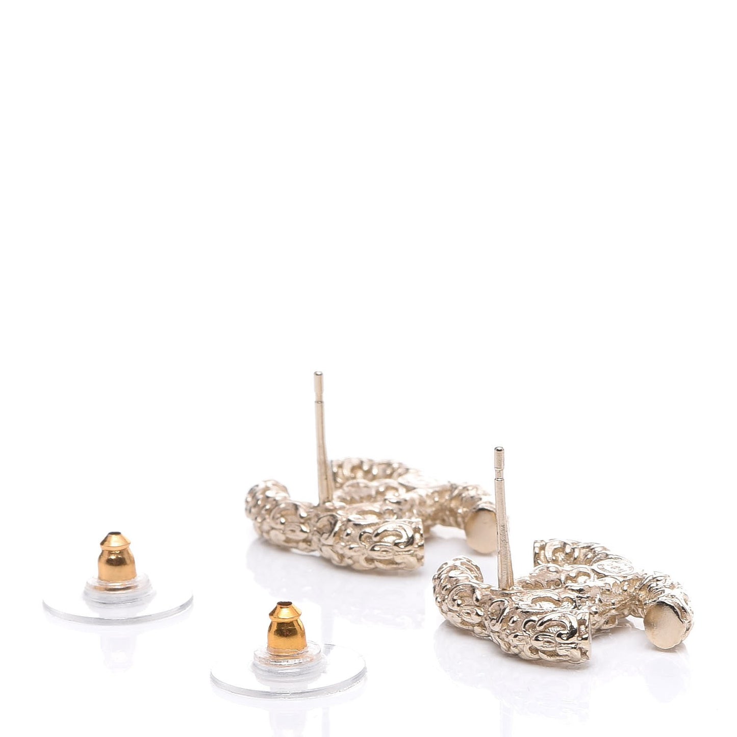 Crystal CC Earrings Gold